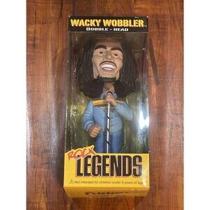 Rare Funko Bob Marley 7” Wacky Wobbler Rock Legends Bobblehead - New!